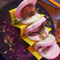 Smoked duck bao bun  at Neon Ramen  in Everton Park