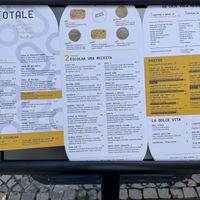Ementa  at Totale Pizzeria - Parque das Nações in Lisbon