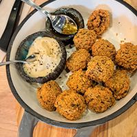 Falafel plate at Totale Pizzeria - Parque das Nações in Lisbon