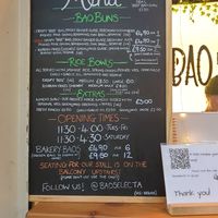 Menu at Bao Selecta in Cardiff