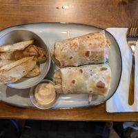 Buffalo "chicken" Wrap at Jitters Coffee Pub in Oceanside