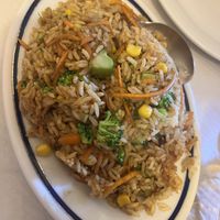 Half portion vegetarian special fried rice   at Water Margin in Benalmadena