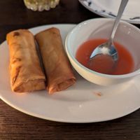 Spring rolls at Sichuan Garden in Woburn