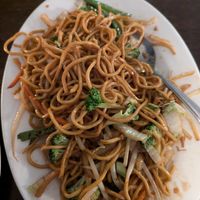 Veggie lo mein at Sichuan Garden in Woburn