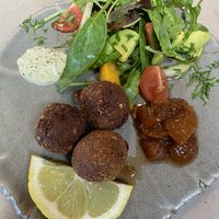 Tempeh Falafel   at Flores do Cabo in Colares