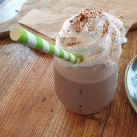 Chocolate milkshake. at Common Meeple Board Game Cafe in Swansea