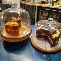 Variety of cakes at Common Meeple Board Game Cafe in Swansea
