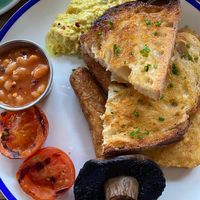 Fully vegan english breakfast at Forum Kitchen + Bar in Sheffield