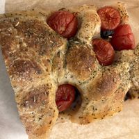 Focaccia at Atelier P1 in Paris