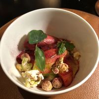 Bis zum Dessert alles soooo lecker   at Flamel in Lugano