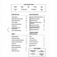 The menu (2) at Felice Brasserie in Gzira