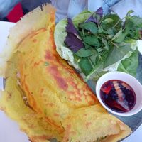 Reisflade vegan tofu at Vietthao in Vienna