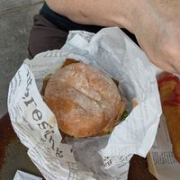 Burger at Suzy Spoon's Vegetarian Butcher in Marrickville