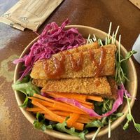 Vegan Katsu Bowl  at Suzy Spoon's Vegetarian Butcher in Marrickville