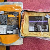 Buttr chikn sauce $14.00: can't wait to try it!; Lasagne $14.00: delicious, cheesy and gooey at Suzy Spoon's Vegetarian Butcher in Marrickville