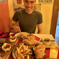 The “baguette” was just a mushroom sandwich with fries  at Higos y Olivos  in Cabo San Lucas