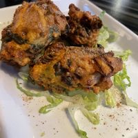 Veggie pakora—a bit more dense than what I prefer   at Nazara Indian Bistro in Cary