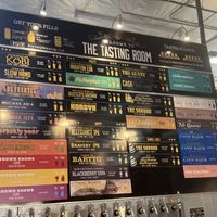 Beer list  at Bravery Brewing in Lancaster