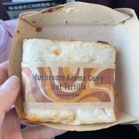 Keema curry wrap  at Starbucks in Hakodate