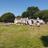 The outside at Canoe Lake Cafe in Southsea