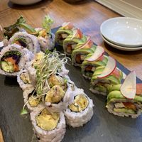 Sweet potato and Vegetable Rolls  at Mr Kato in Chatan