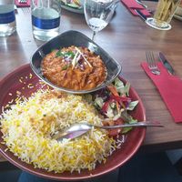 Vegan channa masala at Saroor in Munich