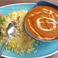 Lunch menu: M1 Lentils with kidney beans at Saroor in Munich