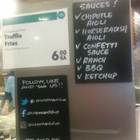 menu for the dat, at Chickpea & Olive inside Brooklyn Whole Foods Market at Chickpea & Olive in Brooklyn