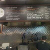 menu board at Brooklyn Whole Foods Market location at Chickpea & Olive in Brooklyn