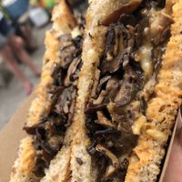 Mushroom Melt at Chickpea & Olive in Brooklyn