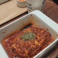 Vegan lasagna menu + lemonade at HealthyTOKYO CBD Shop & Cafe - Shinjuku in Tokyo