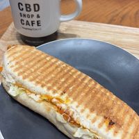 American panini and hot cocoa   at HealthyTOKYO CBD Shop & Cafe - Shinjuku in Tokyo