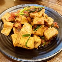 Tofu with fresh tomatoes, green onions and mushrooms  at Bún Dảo Cơm Sườm - Maybe closed in Cao Bang