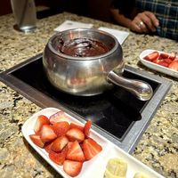 Vegan fondue at The Melting Pot in Bedford