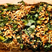 Dan Dan Noodles delivered at PLANTA Queen in Washington