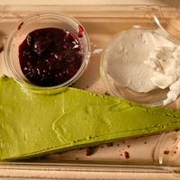 Matcha Cheesecake delivered at PLANTA Queen in Washington