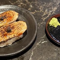 Unagi eggplant nigiri  at PLANTA Queen in Washington