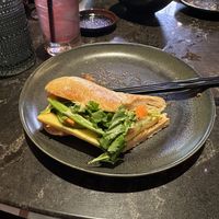 Half 😀 breakfast bahn mi  at PLANTA Queen in Washington