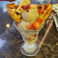 Bubble Waffle at PLANTA Queen in Washington