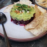 Tuna tartare with avocado at PLANTA Queen in Washington