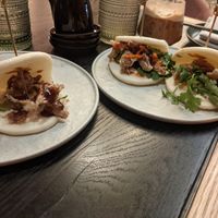 Bao Slider (my absolute favorite) and 2 Korean Bao (my boyfriend's favorite) at PLANTA Queen in Washington