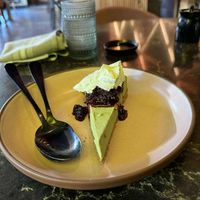Matcha Cheesecake at PLANTA Queen in Washington