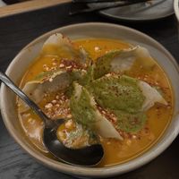 Sweet corn dumplings  at PLANTA Queen in Washington