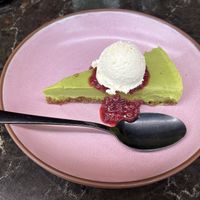 Matcha cheezecake, sooo good  at PLANTA Queen in Washington