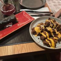 Crab roll and roasted cauliflower  at PLANTA Queen in Washington