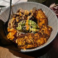 Poke Bowl with blackened tofu at PLANTA Queen in Washington