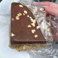 GF/vegan peanut butter chocolate bar  at One Cool Cookie in Nanaimo