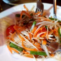 Papaya salad at Siam Cafe in Bowness-on-windermere