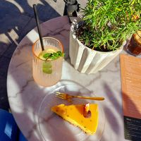 Mango tart & citronade at Liefs Lies in Breskens