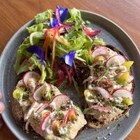 Hummus toast  at Stay Human by Soulshine  in Gianyar